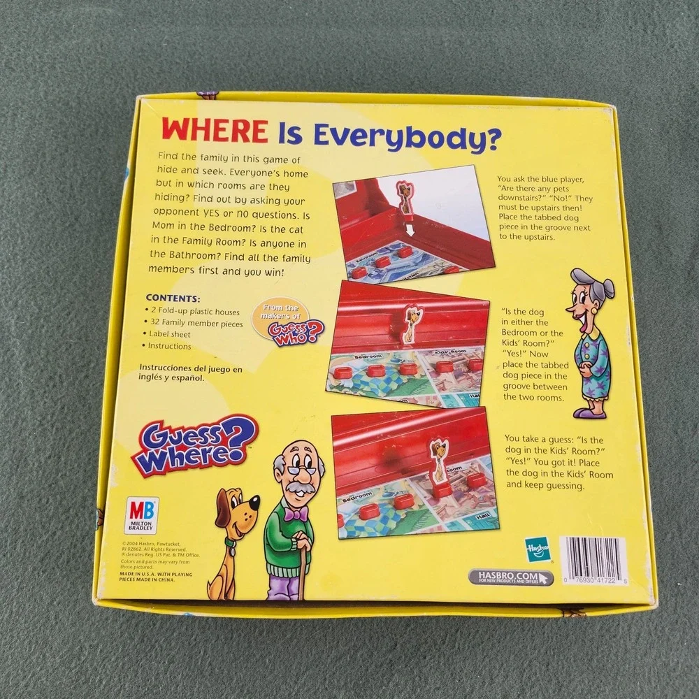 Milton Bradley guess where